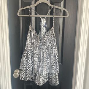 AEO • Tribal Print Ruffle Tank • Size M